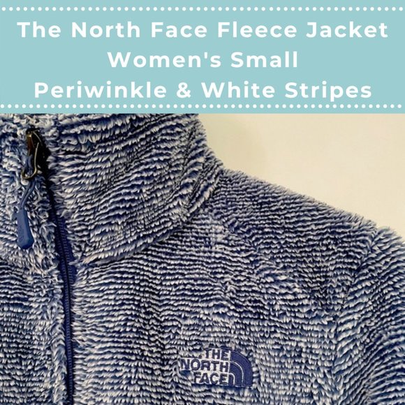 The North Face Jackets & Blazers - North Face Women Small Fleece Navy White Stripes